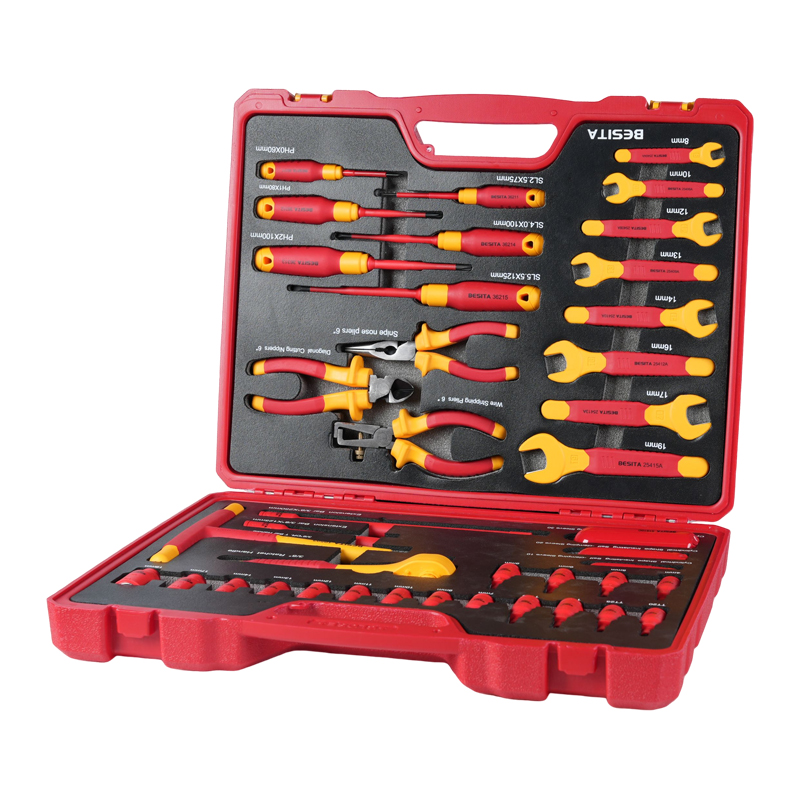 Socket Wrench - Professionele EV Reparatiegereedschapset 41-delig 1000V geïsoleerde